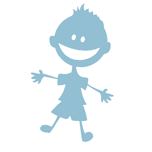 Child Icon Blue 300 px
